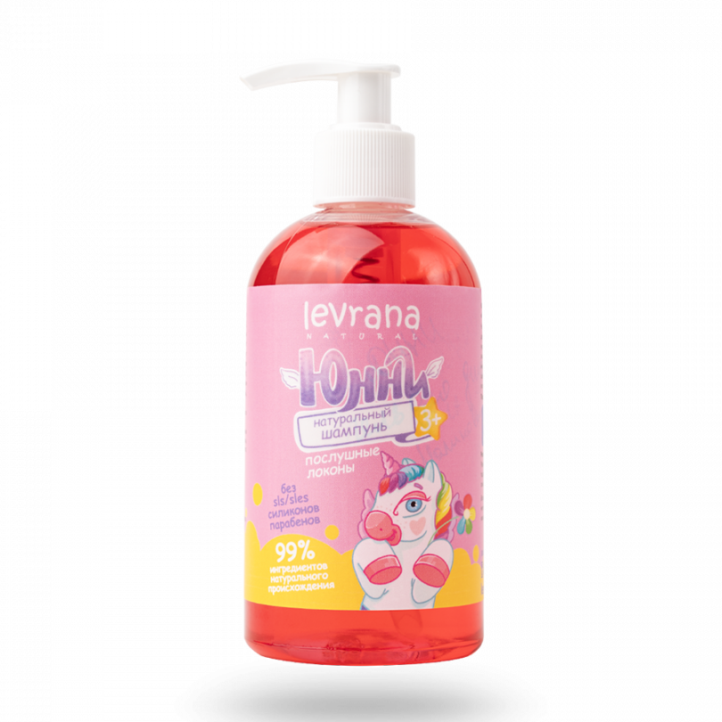 Детский шампунь ЮННИ Послушные локоны Levrana