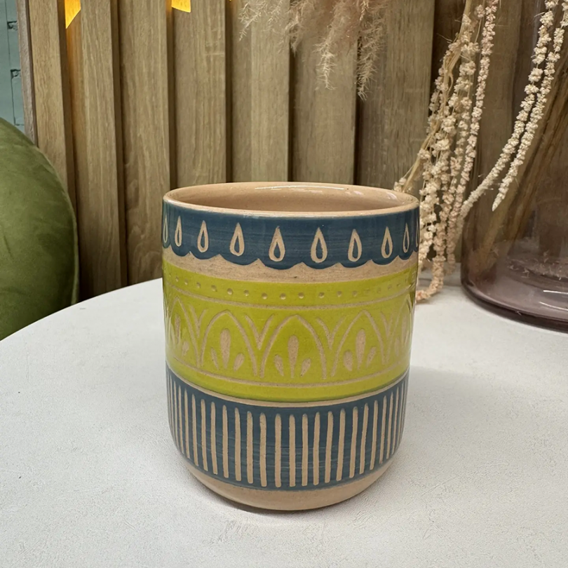 Стакан с росписью в технике сграффито Fabrica