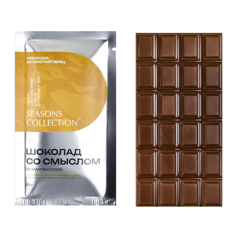 Шоколад со смыслом "Ромашка-Душистый перец" Mantra Foods